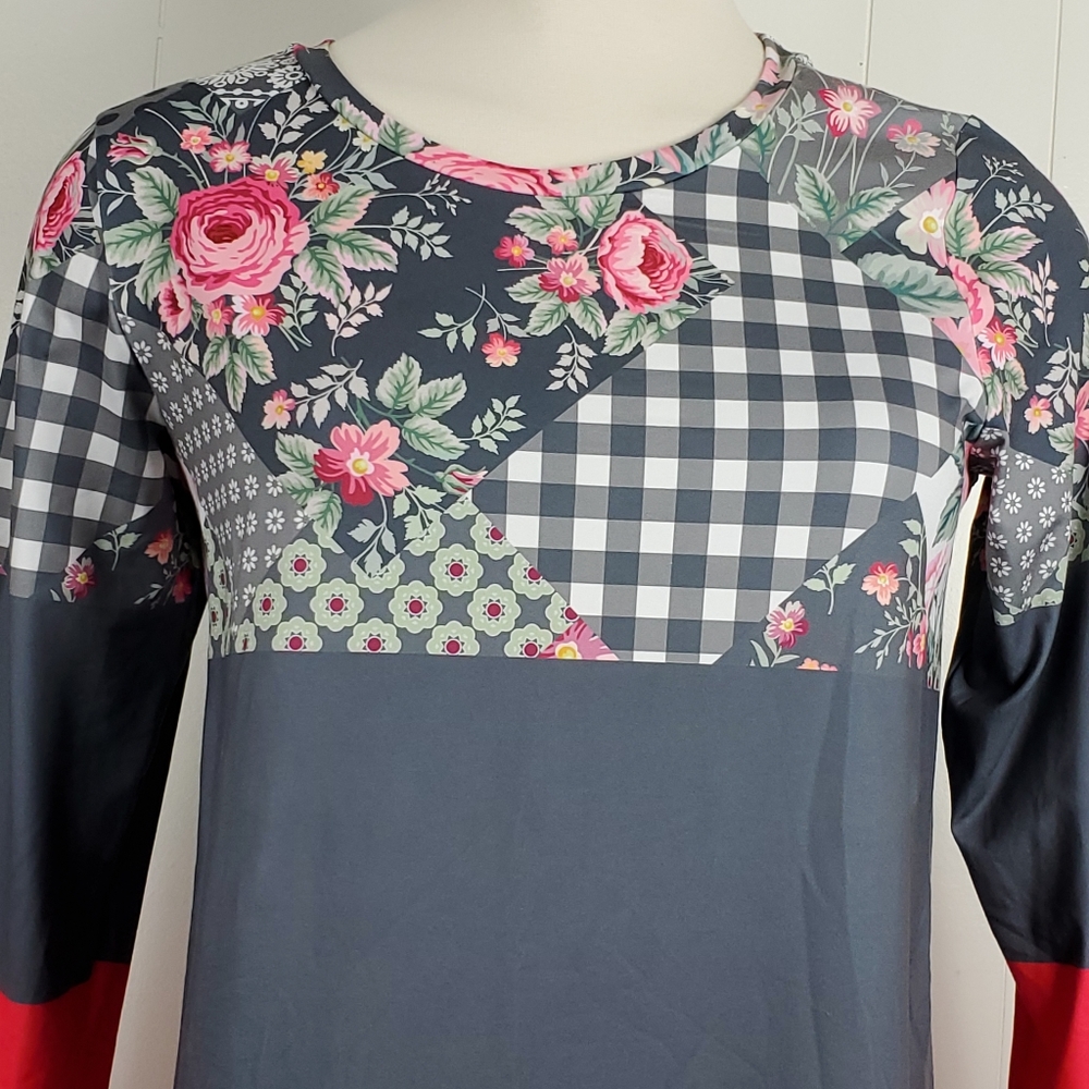 NWT Nanu 3/4 sleeve tunic shirt - Picture 2 of 13